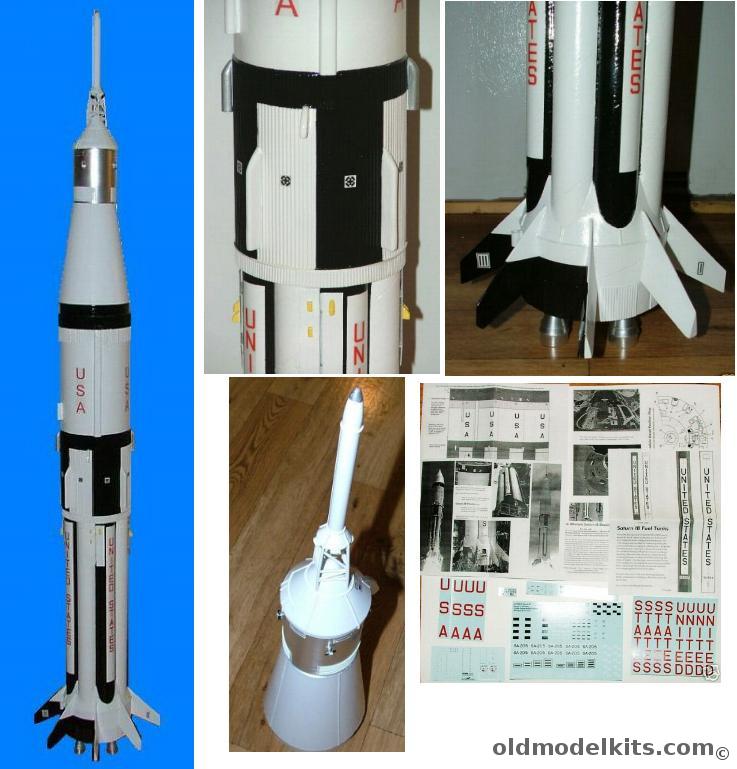 SHR 1/48 Saturn 1B  1/48 Scale  4.5 Feet Tall plastic model kit